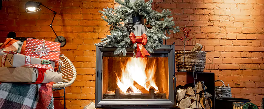 Travis Industries Linear Gas Fireplace Installation in Coram, New York