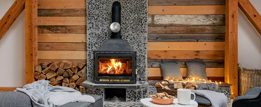 Thelin Hearth Products Direct Vent Gas Stove Fireplace Inspection in Coram, New York